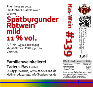 Spätburgunder mild 2024
